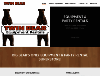 twinbearrentals.com screenshot