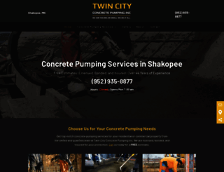 twincityconcretepumping.com screenshot