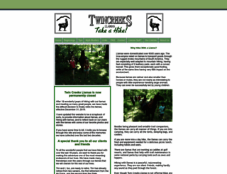 twincreeksllamas.com screenshot