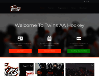 twinsaahockey.com screenshot