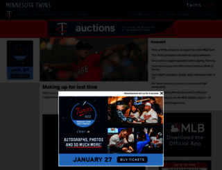 twinsbaseball.com screenshot