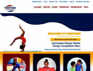 twistergymnastics.com screenshot