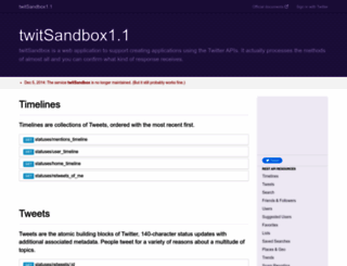 twitsandbox.com screenshot