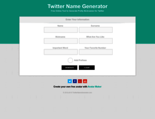 twitternamegenerator.com screenshot