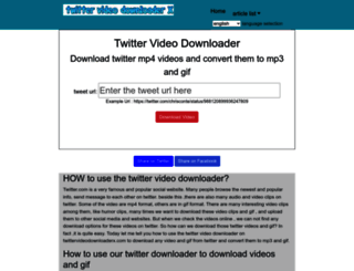 twittervideodownloaderx.com screenshot