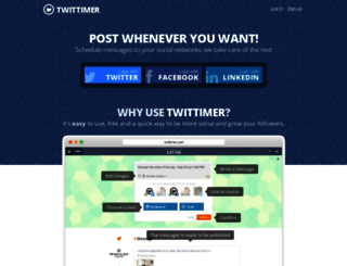 twittimer.com screenshot