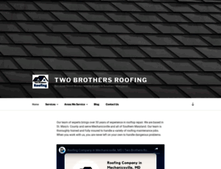 twobrothersroofingsouthernmd.com screenshot