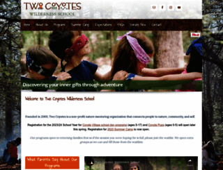 twocoyotes.org screenshot