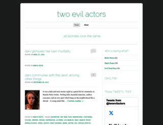 twoevilactors.wordpress.com screenshot