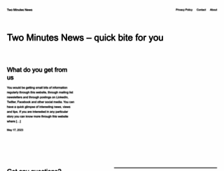 twominutesnews.com screenshot