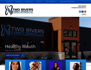 tworiversfamilydental.com screenshot