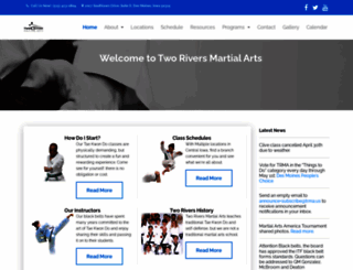 tworiversmartialarts.com screenshot
