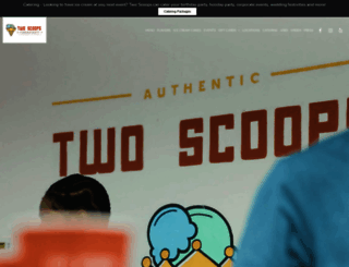twoscoopscreamery.com screenshot