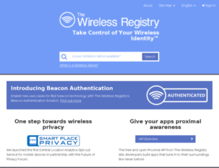 twrapp.wirelessregistry.com screenshot