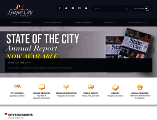 tx-leaguecity5.civicplus.com screenshot