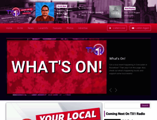 tx1radio.co.uk screenshot