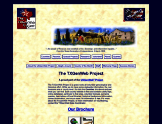 txgenweb.org screenshot