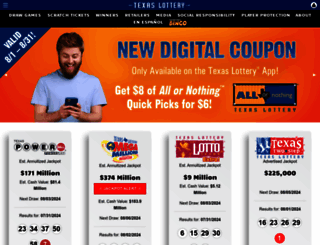txlottery.org screenshot