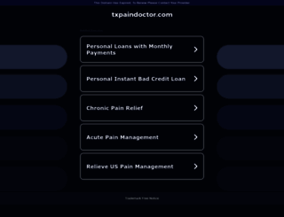 txpaindoctor.com screenshot