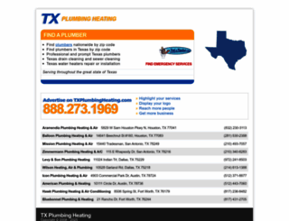 txplumbingheating.com screenshot