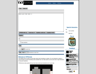 txtformat.com screenshot