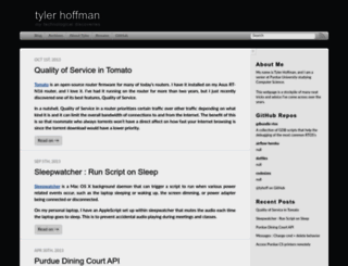 tyhoffman.com screenshot