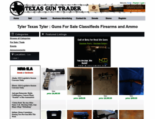 tyler.texasguntrader.com screenshot