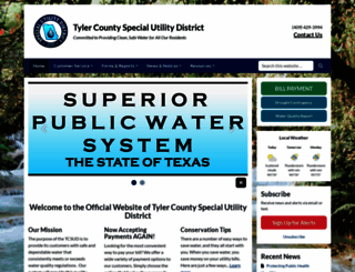 tylercountywater.com screenshot