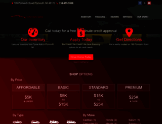 tymeautoonline.com screenshot