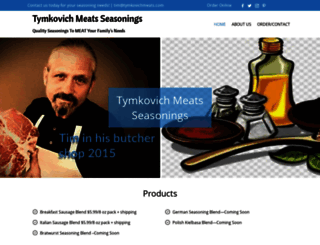 tymkovichmeats.com screenshot