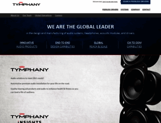 tymphany.com screenshot
