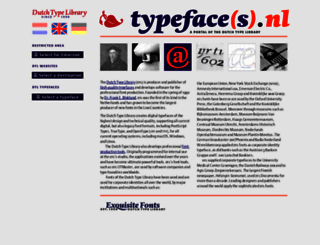 typefaces.nl screenshot