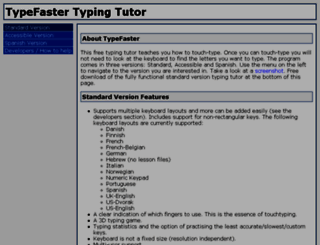 typefastertypingtutor.com screenshot