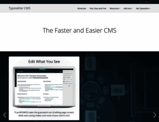 typesettercms.com screenshot