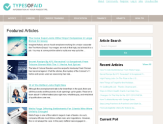 typesofaid.com screenshot