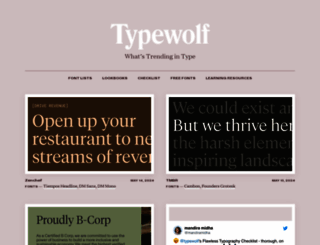 typewolf.com screenshot