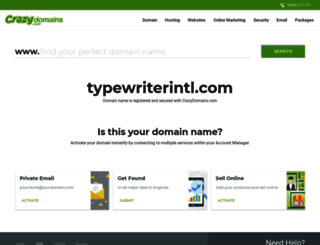 typewriterintl.com screenshot