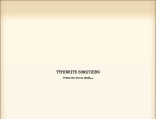 typewritesomething.com screenshot