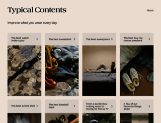 typicalcontents.com screenshot