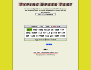 typing-speed-test.aoeu.eu screenshot