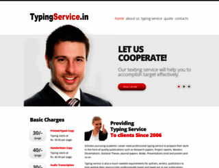 typingservice.in screenshot