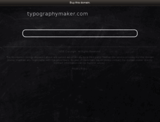 typographymaker.com screenshot