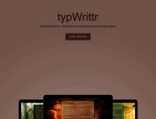typwrittr.com screenshot