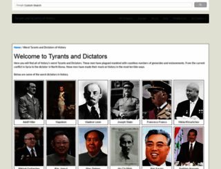 tyrantsanddictators.com screenshot