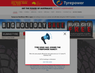 tyreking.com.au screenshot