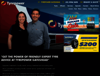 tyrepowergateshead.com.au screenshot