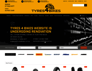 tyres4bikes.com.au screenshot
