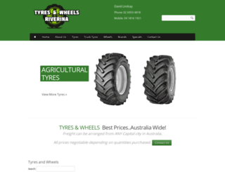 tyresandwheelsriverina.com.au screenshot