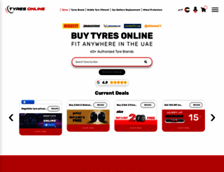 tyresonline.ae screenshot