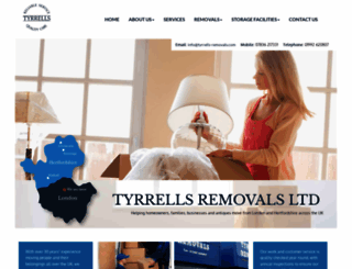 tyrrells-removals.com screenshot